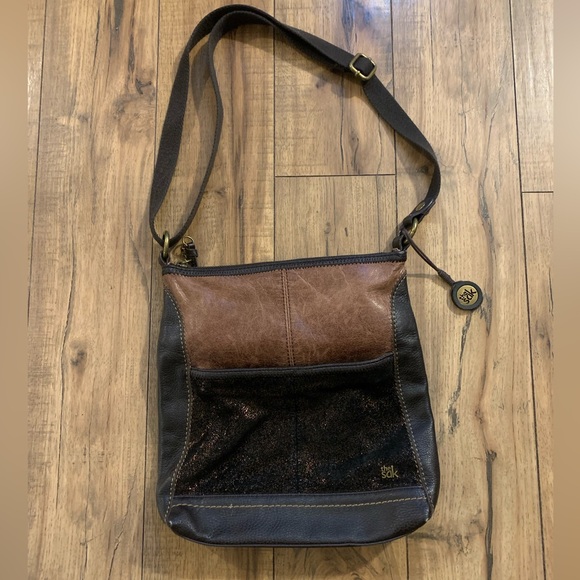 The Sak Handbags - The Sak Metallic Copper Brown Bag Genuine Leather Shoulder Bag